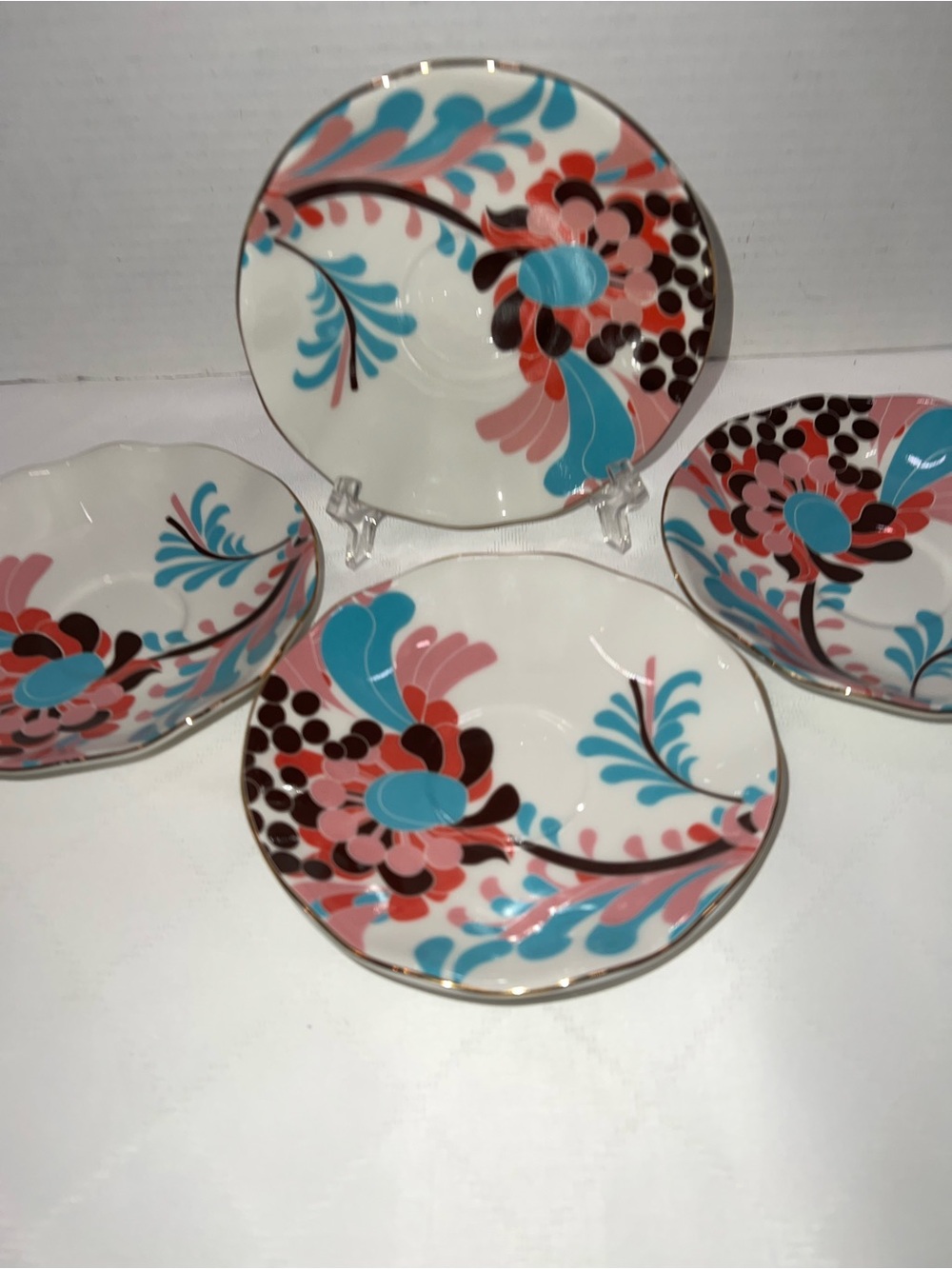 Lenox Kate Spade ♠️ Gwinnett Lane Creme Saucer Set Of 4